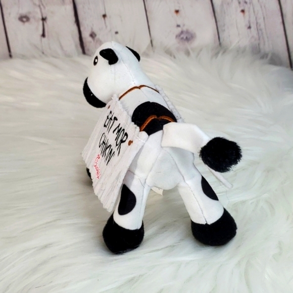 Chick-fil-A Mini Plush Cow Heifer Stuffed Animal Eat Mor Chikin Sign Toy 4.5" - Picture 5 of 14
